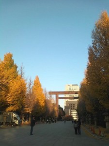 fall foliage of Yasukuni shrine