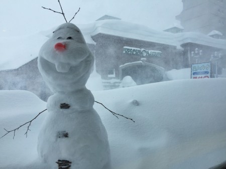 Olaf at Kiroro resort in Hokkaido
