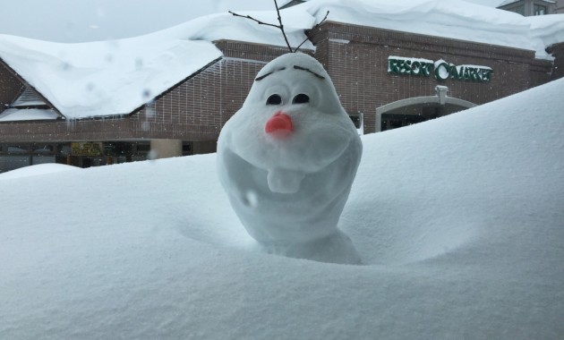 Olaf at Kiroro resort in Hokkaido