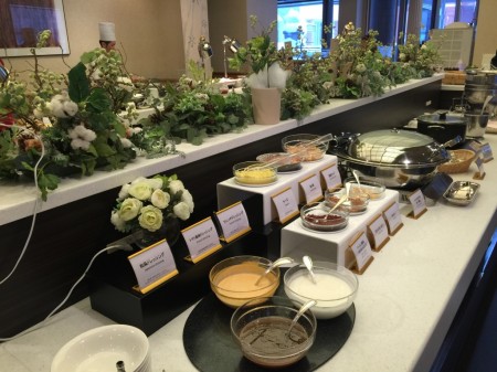 Morning buffet in Kiroro resort