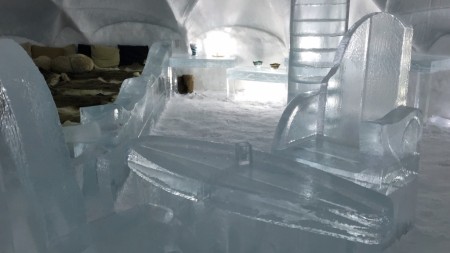 Ice hotel of Hoshino resort Tomamu in Hokkaido.