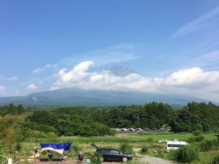 Mt.Fuji at Oishi Camp-jo