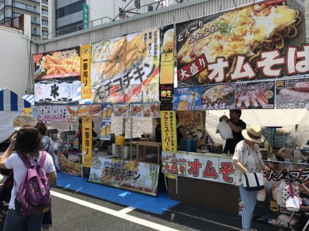 Street stalls at Hiratsuka Tanabata Festival