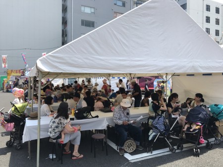 Free rest area at Hiratsuka Tanabata Festival