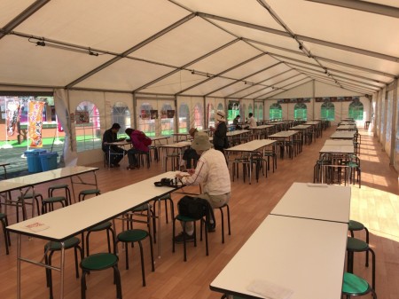 Free rest area in Fuji Shibazakura festival