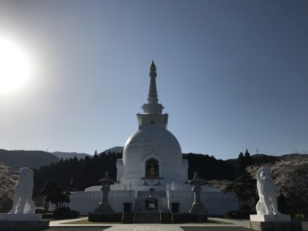 Stupa at Heiwa Koen Park