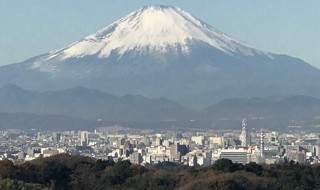Mount Fuji from Shojoken Observatory in Kamakura