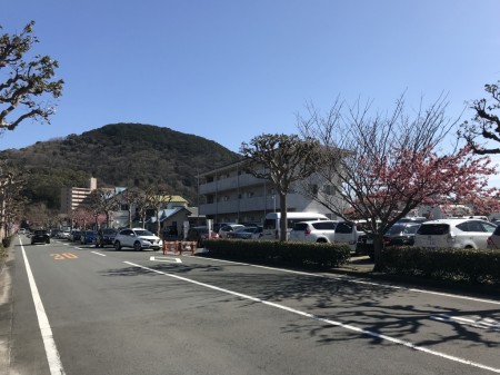 Parking lot in Kawazu Town