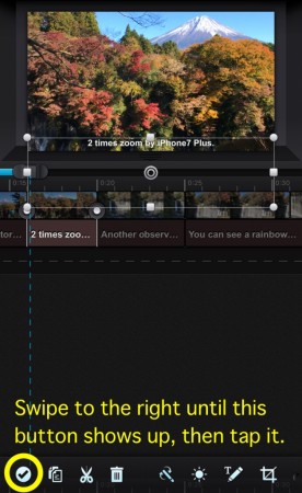 Change a font size by Cute Cut Pro