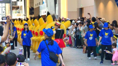 Pikachu parade of Pikachu Outbreak! 2018