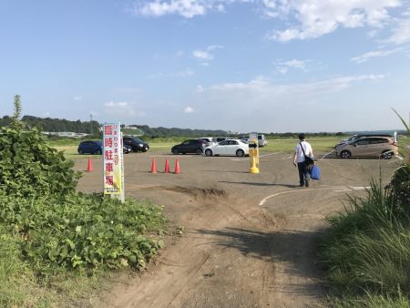 Parking lot of Zama Sunflower Festival