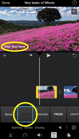 Add subtitle by iMovie for iOS2