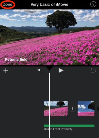Export video by iMovie for iOS1