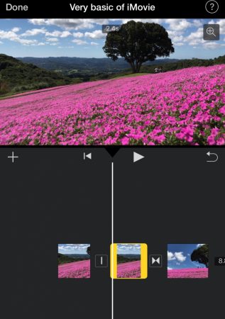 change the lengh of video by iMovie for iOS3