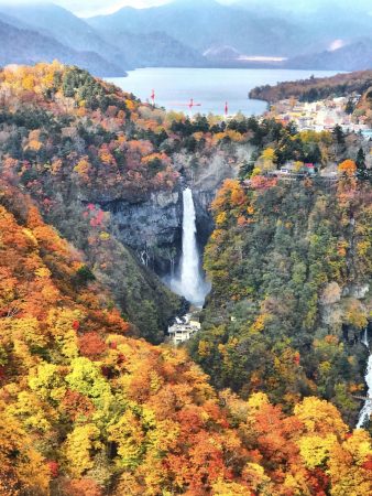 Autumn color view from Akechidaira Plateau