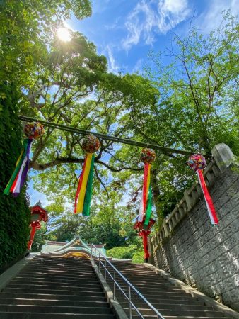 Entrance of Enoshima shrine in Enoshima island